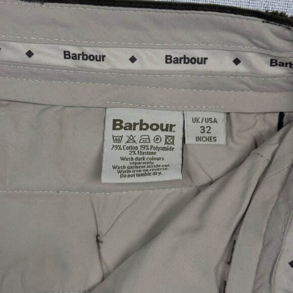 Barbour Relaxed Fit Corduroy Pants Olive Green Cotton Blend Size 32 NWT - Picture 10 of 14